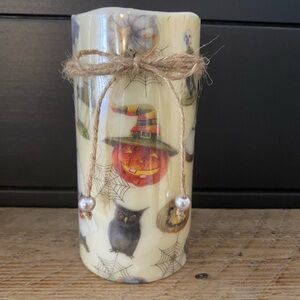 Halloween Themed Decorative Candle